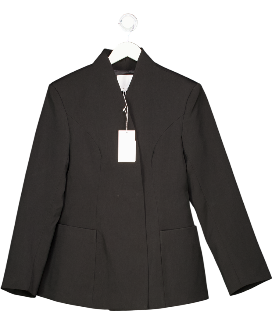 NA-KD Black Sculpted Blazer UK 8