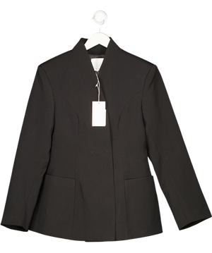 NA-KD Black Sculpted Blazer UK 8