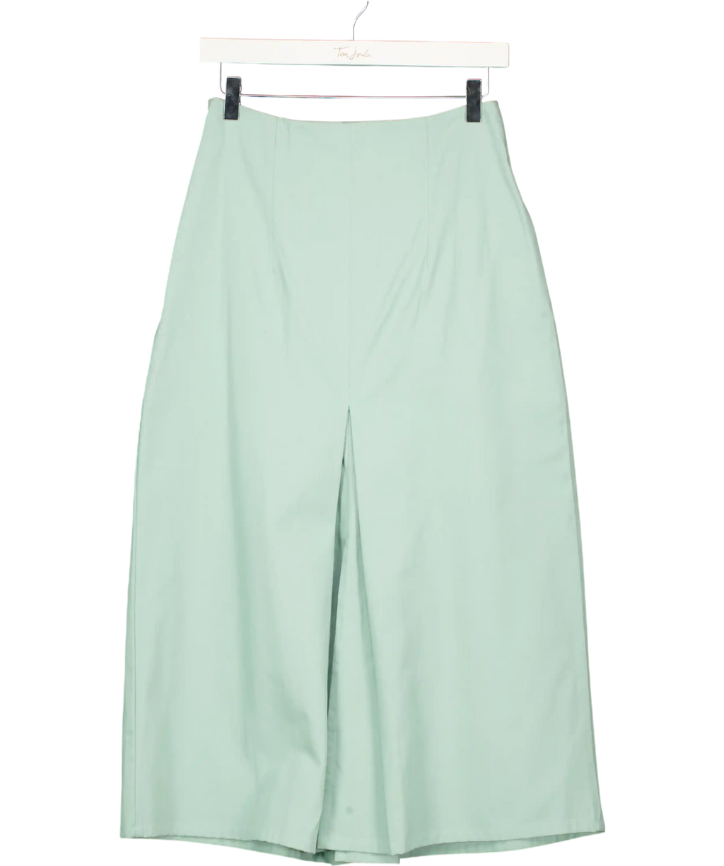 Tallulah & Hope Mint Green Pleated Midi Skirt UK 10