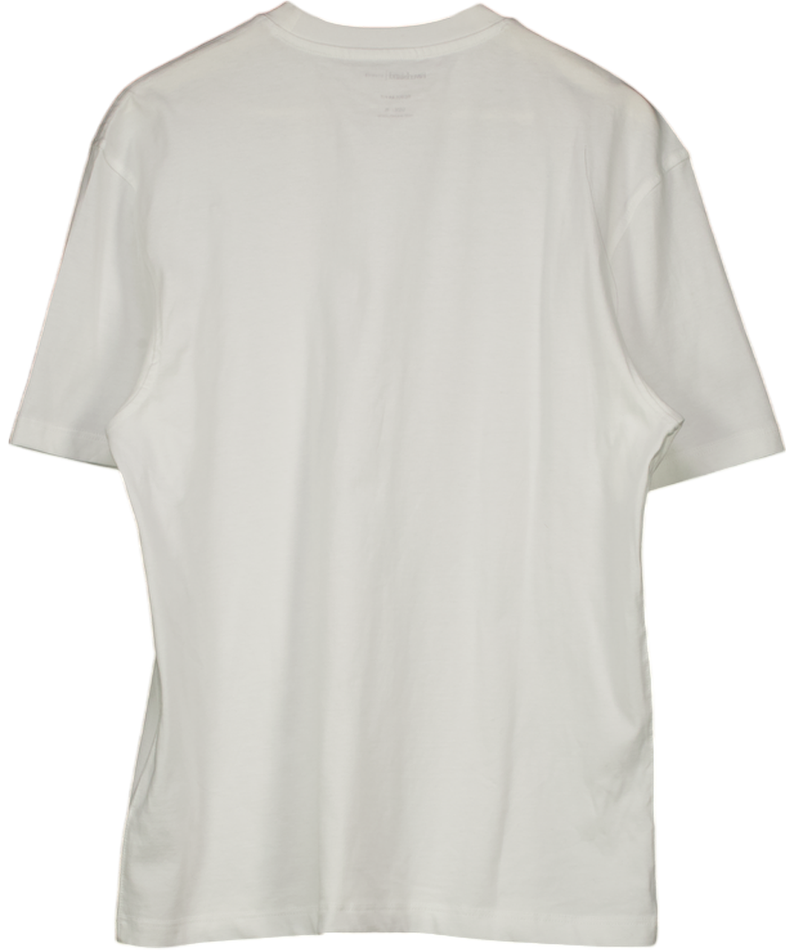 River Island White Regular Fit T-shirt UK M