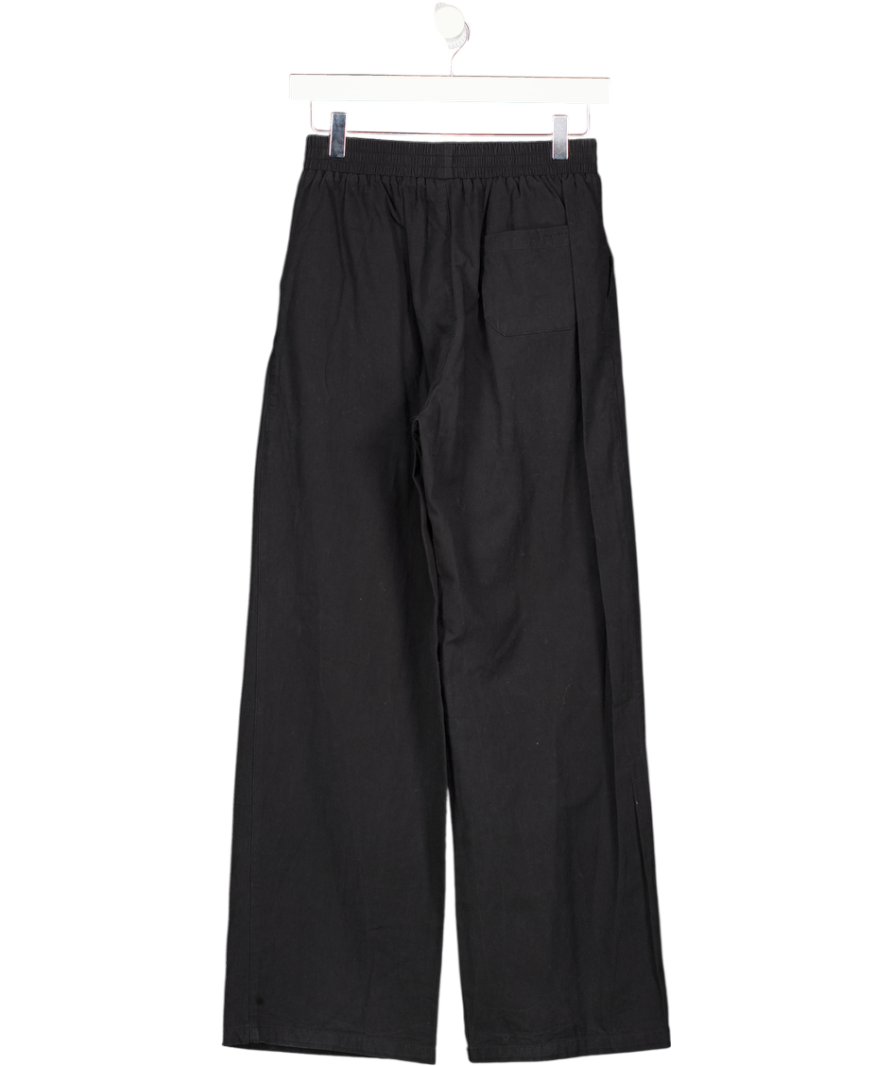 Adanola Black Cotton Pull On Pants UK S