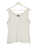 Mint Velvet Ivory White Double Layer Sleeveless Top UK 12