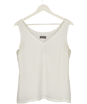 Mint Velvet Ivory White Double Layer Sleeveless Top UK 12