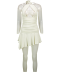 Mars the Label Cream Halter Neck Mini Dress UK 8