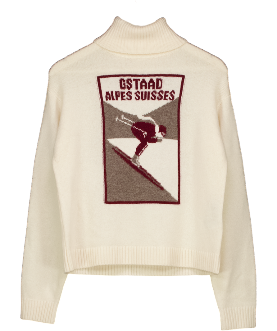 ZARA Cream 90% Wool Ski Collection Jumper UK S