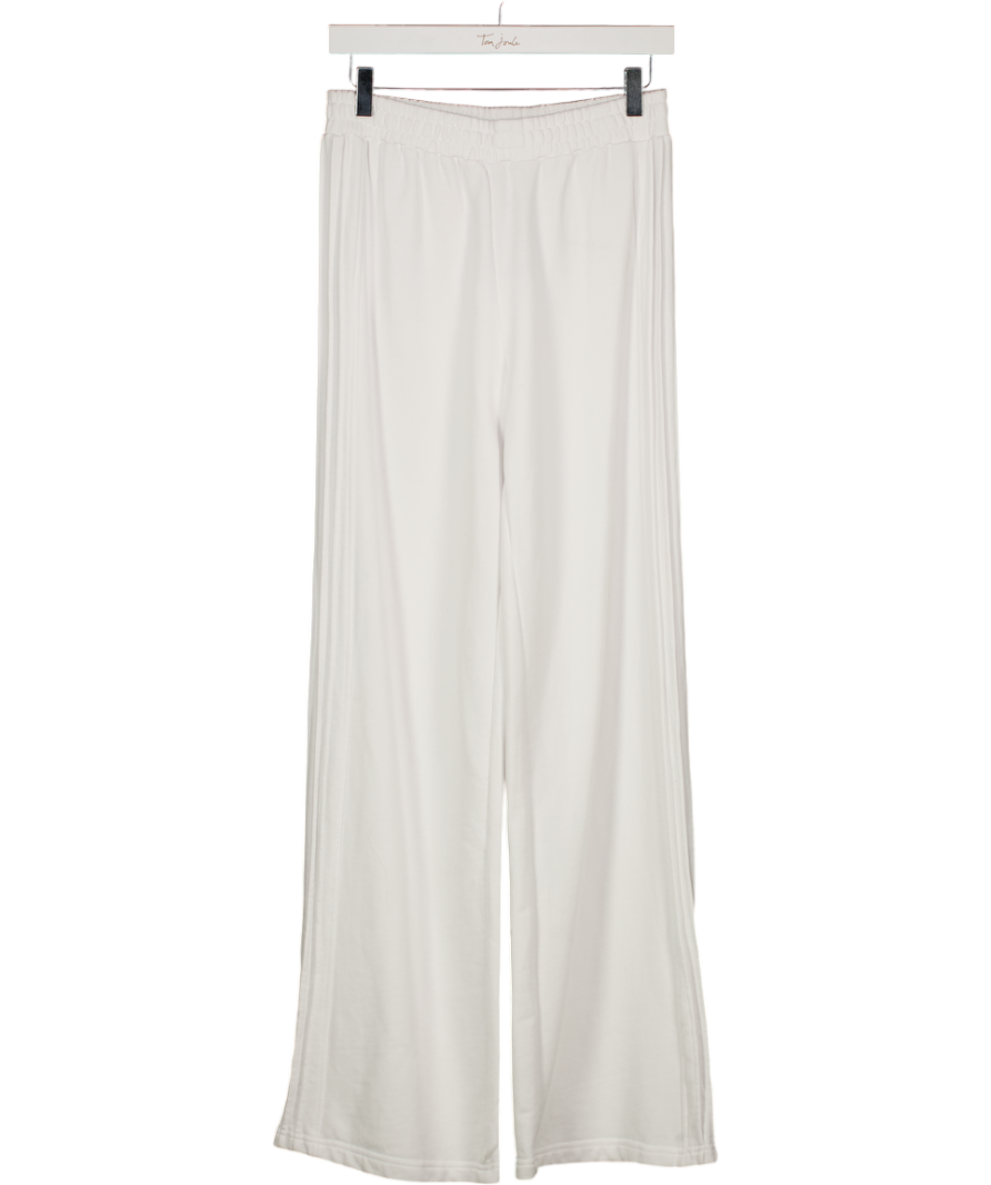 WHITE FOX White Wide Leg Joggers UK M