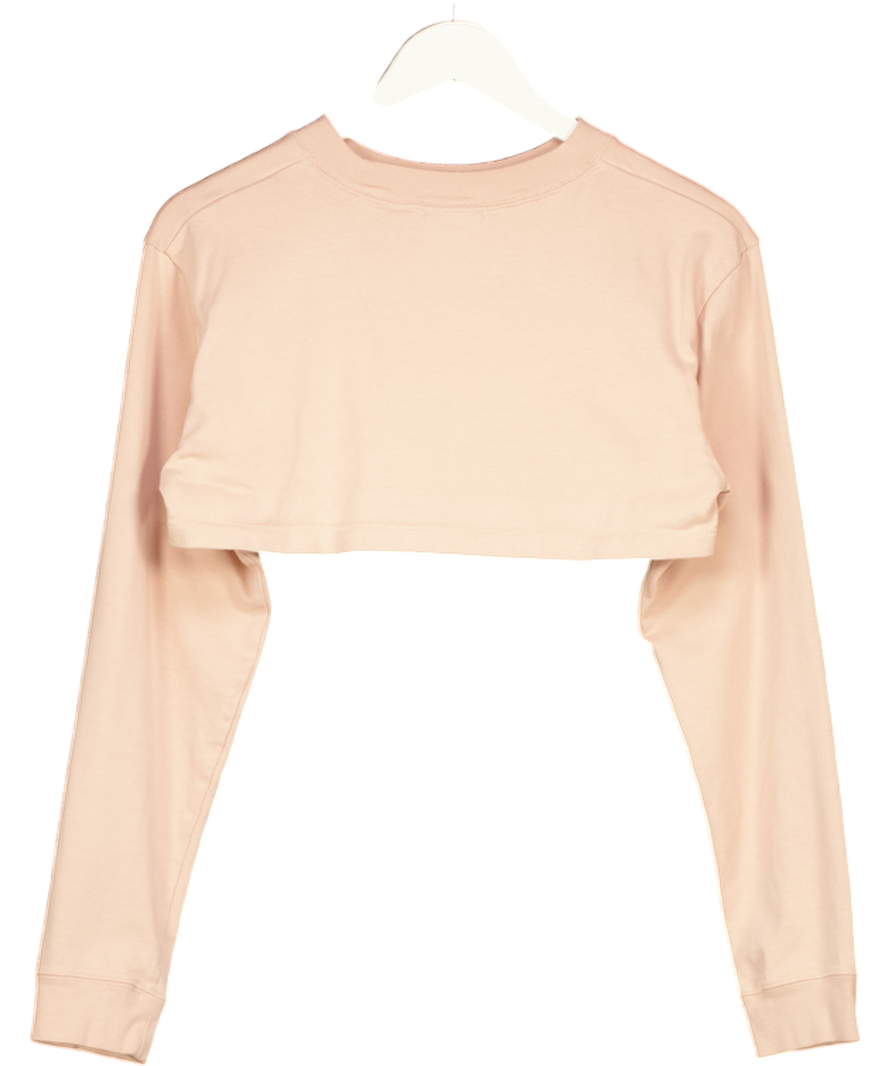 Nike Pink Cropped Air Sweatshirt UK L