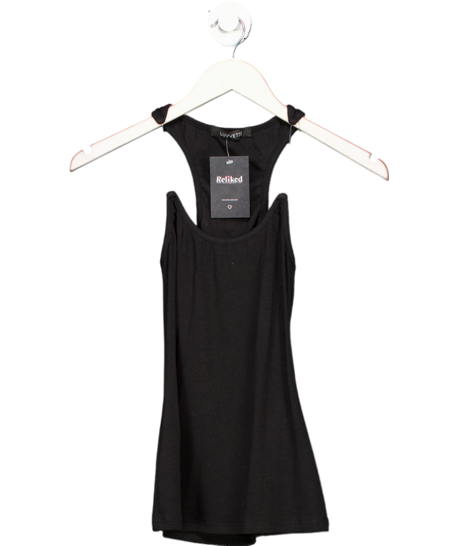 Luvvette Black Houdini Tank Top UK XS