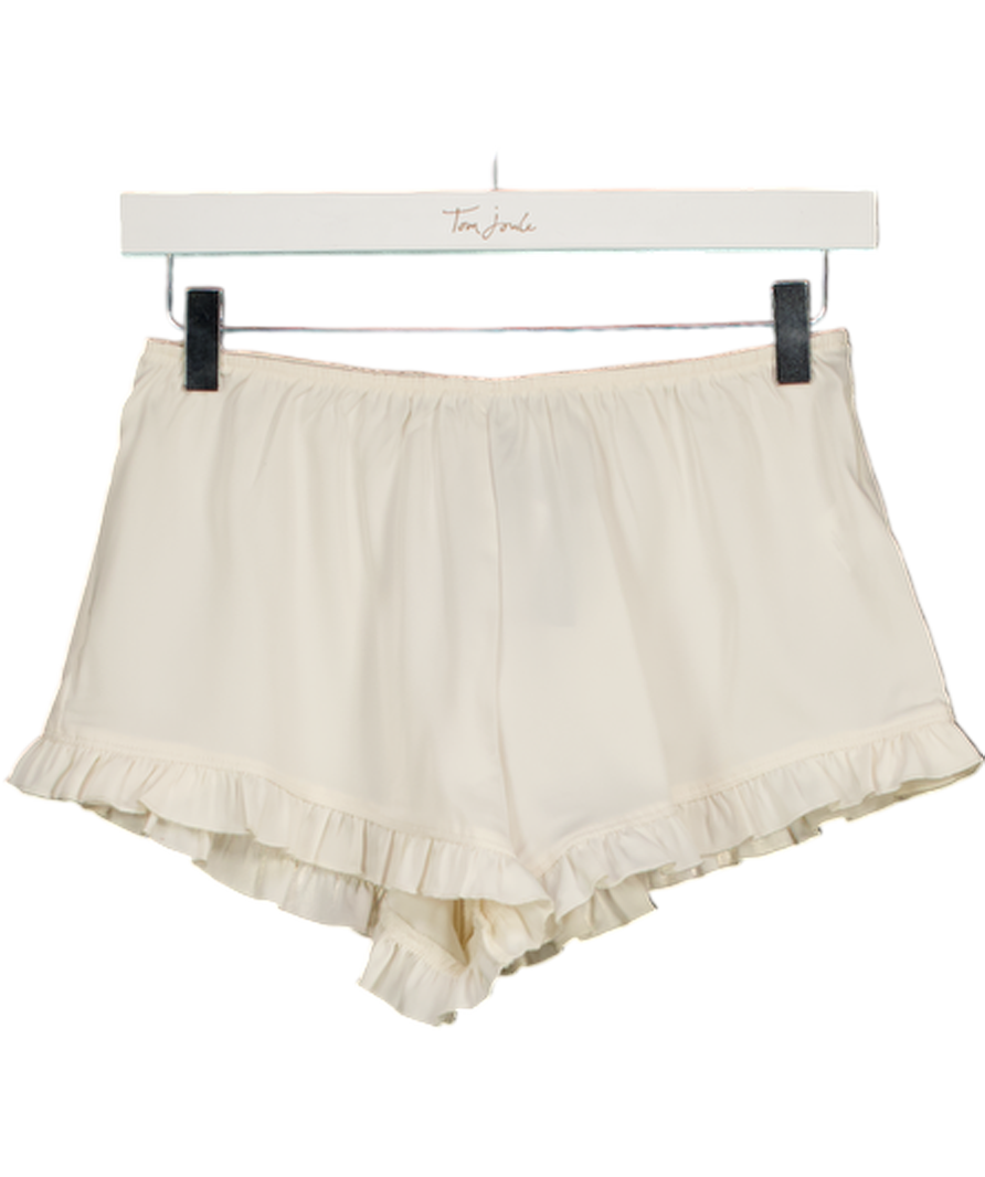 Brandy Melville White Poppy Shorts UK S