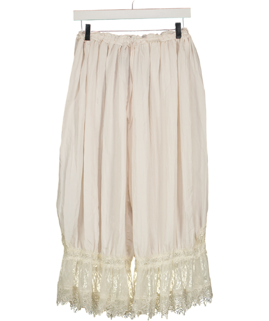 FREE PEOPLE Cream Forever Young Bloomer Pants UK S