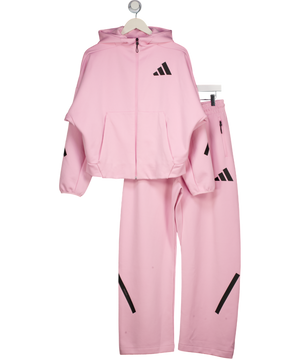 ADIDAS Pink 2-piece- Z.n.e. Full-zip Hoodie And Jogger Set UK M
