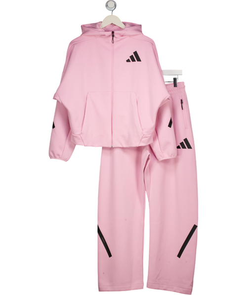 ADIDAS Pink 2-piece- Z.n.e. Full-zip Hoodie And Jogger Set UK M