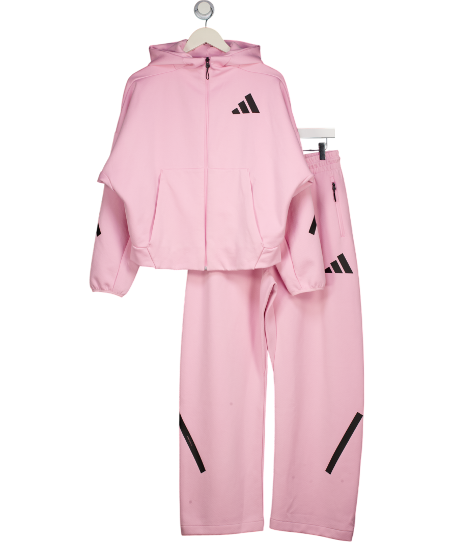 ADIDAS Pink 2-piece- Z.n.e. Full-zip Hoodie And Jogger Set UK M