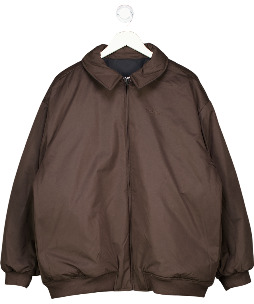 T/ALA Blue Reversible Bomber Oversized Woven Jacket UK L/XL