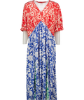 BODEN Multicoloured Rosie Godet Tea Dress UK 22