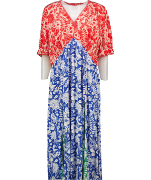 BODEN Multicoloured Rosie Godet Tea Dress UK 22