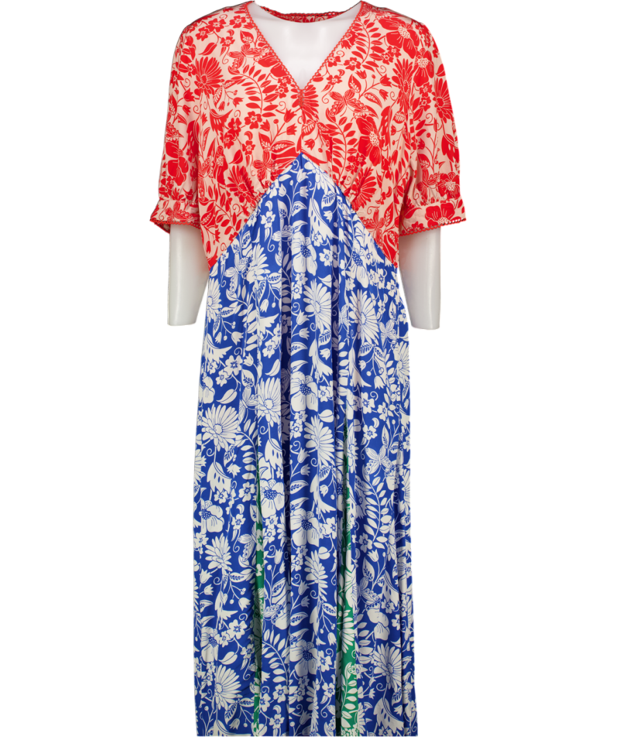 BODEN Multicoloured Rosie Godet Tea Dress UK 22