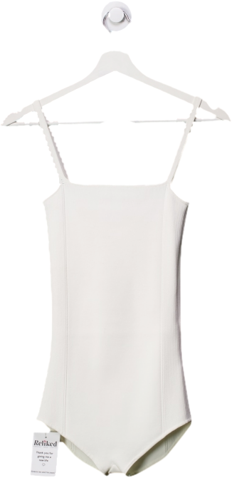 sir. White Stretch-knit Bodysuit UK S