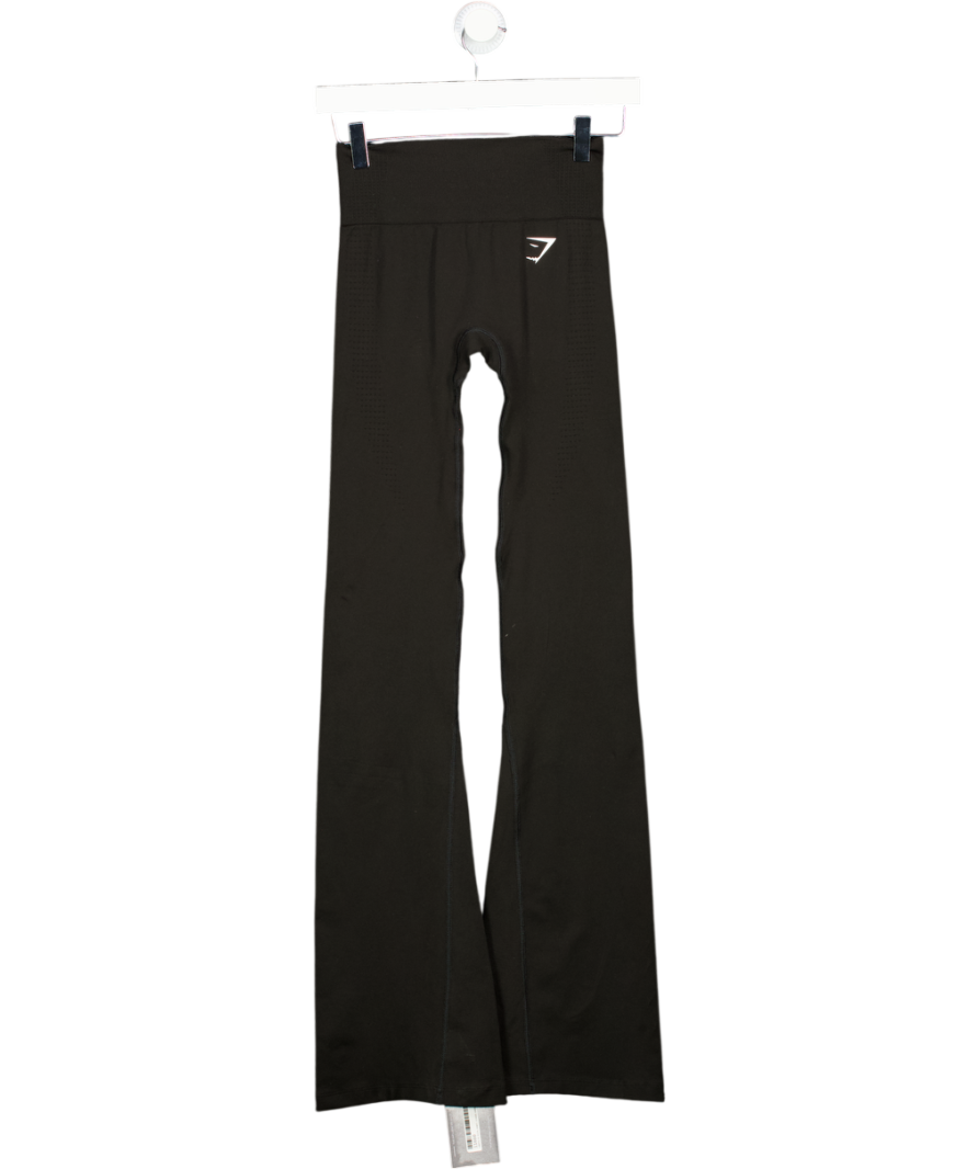 gymshark Black Vital Soft Flared Leggings UK XS