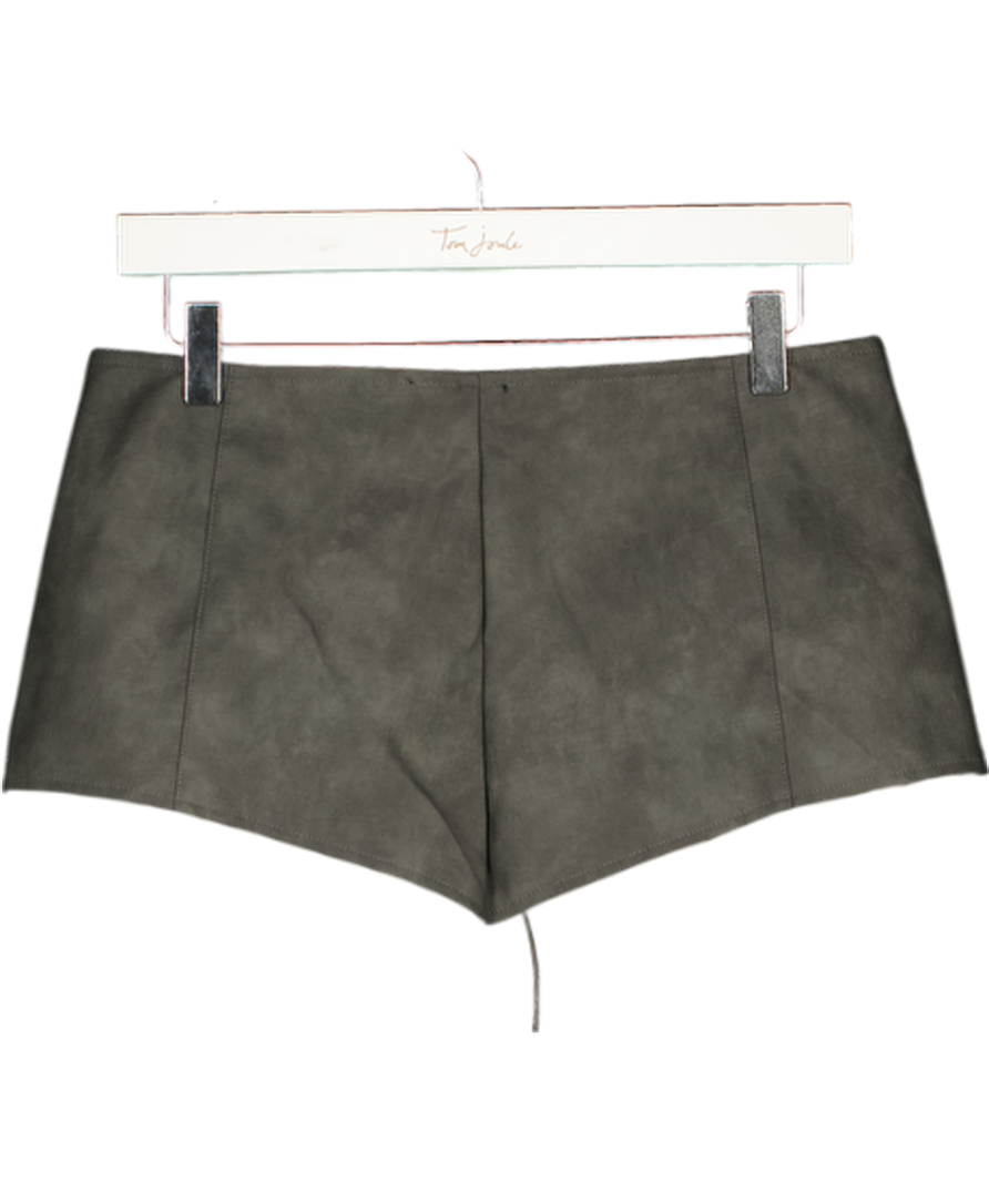 WHITE FOX 2-piece In The Crowd Bustier Top (uk M) & Shorts Set (uk S) - Charcoal Grey UK S/M