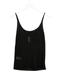 ZARA Black Knitted Strappy Top UK S