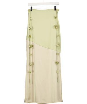 WANDERDOLL Sage Green Esmerelda Maxi Skirt UK S