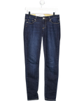 PAIGE Dark Blue Skyline Mid-rise Skinny Ankle Jeans W26