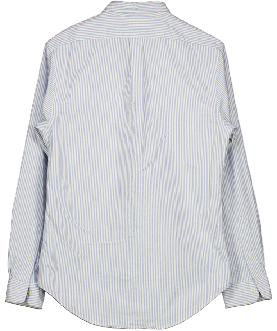 Polo Ralph Lauren Blue Slim Fit Striped Oxford Shirt UK M