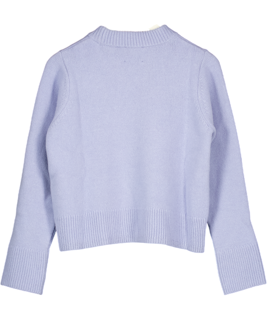 WNU With Nothing Underneath Devon Jumper 100% Italian Wool - Cornflower Blue UK S
