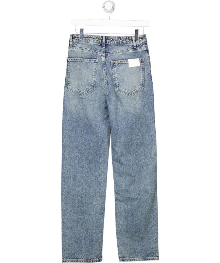 Rails Blue Topanga Straight Leg Studded Waistband Jeans W25