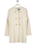J.Mclaughin Cream Wool Longline Cardigan UK M