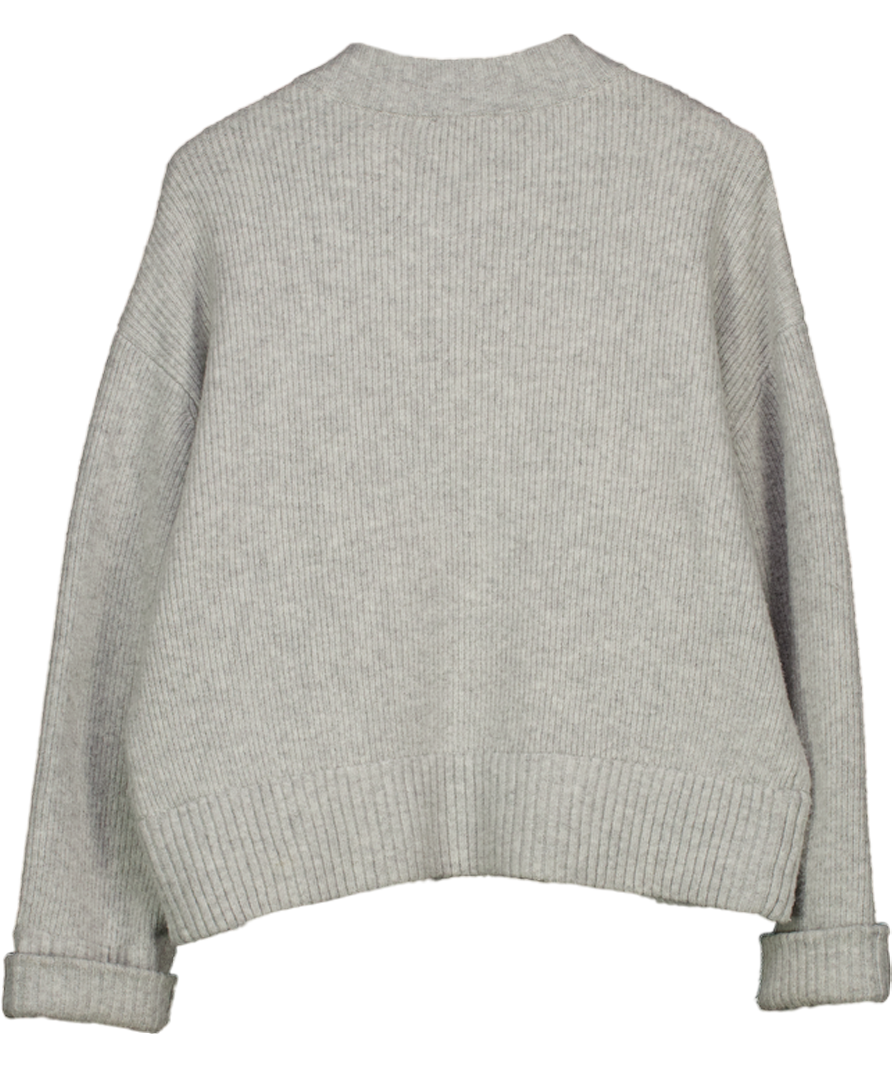 Charli Zoey Zip Cardigan - Silver Grey UK M/L