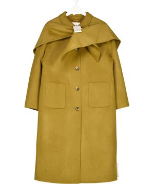 Nobody's Child Olive Green Wool-blend Scarf Shawl Coat UK S