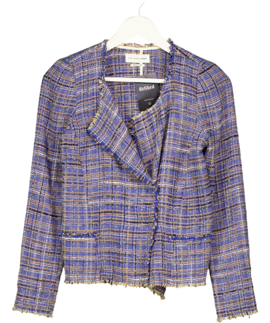 Étoile Isabel Marant Blue Tweed Jacket Fr38 UK 10