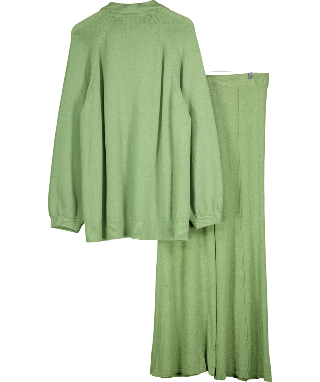 FREE PEOPLE Sage Green 2-piece Drea Sweater Loungewear Set UK L