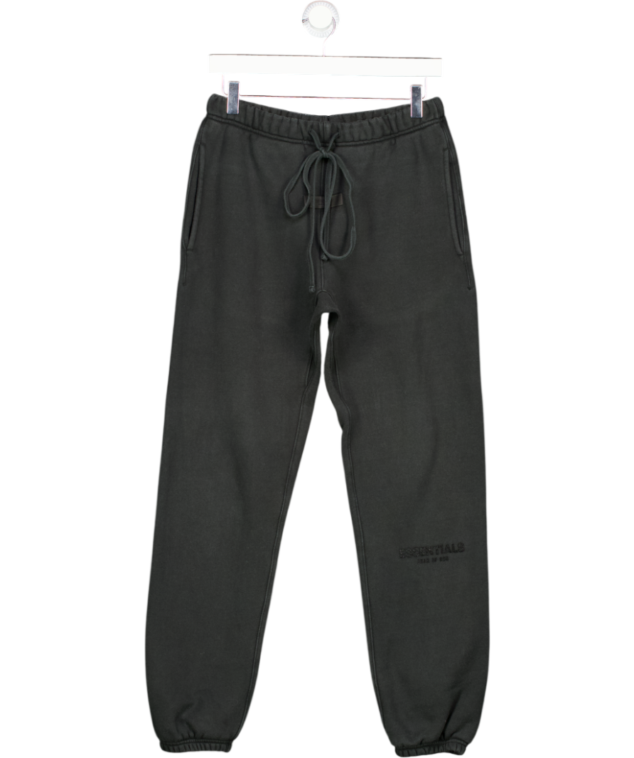 FEAR OF GOD Essentials Black Jogging Bottoms UK XS