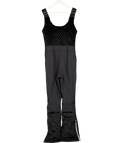 MY SUNDAY SKI Black Quilted Velvet Ski Overall UK S