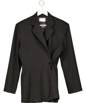 LAMARA LONDON Black Rocca Tailored Jacket UK XS/S