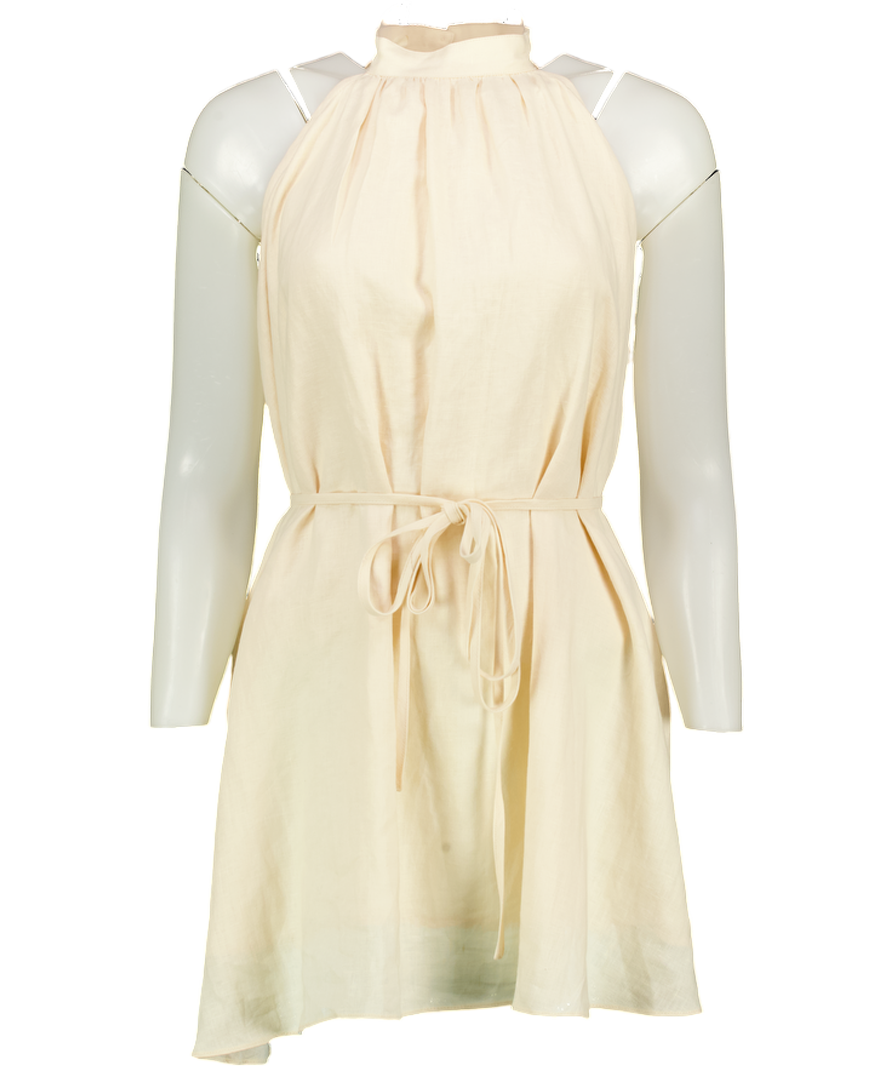 Second Summer 100% Linen Nala Dress - Cream UK XS/S