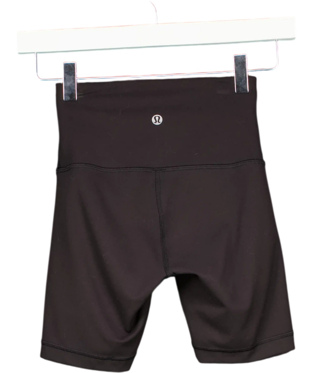 Lululemon Black High-rise Shorts UK S