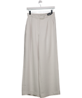 Abercrombie & Fitch Ivory White High Waisted Tailored Wide Leg Pant W25