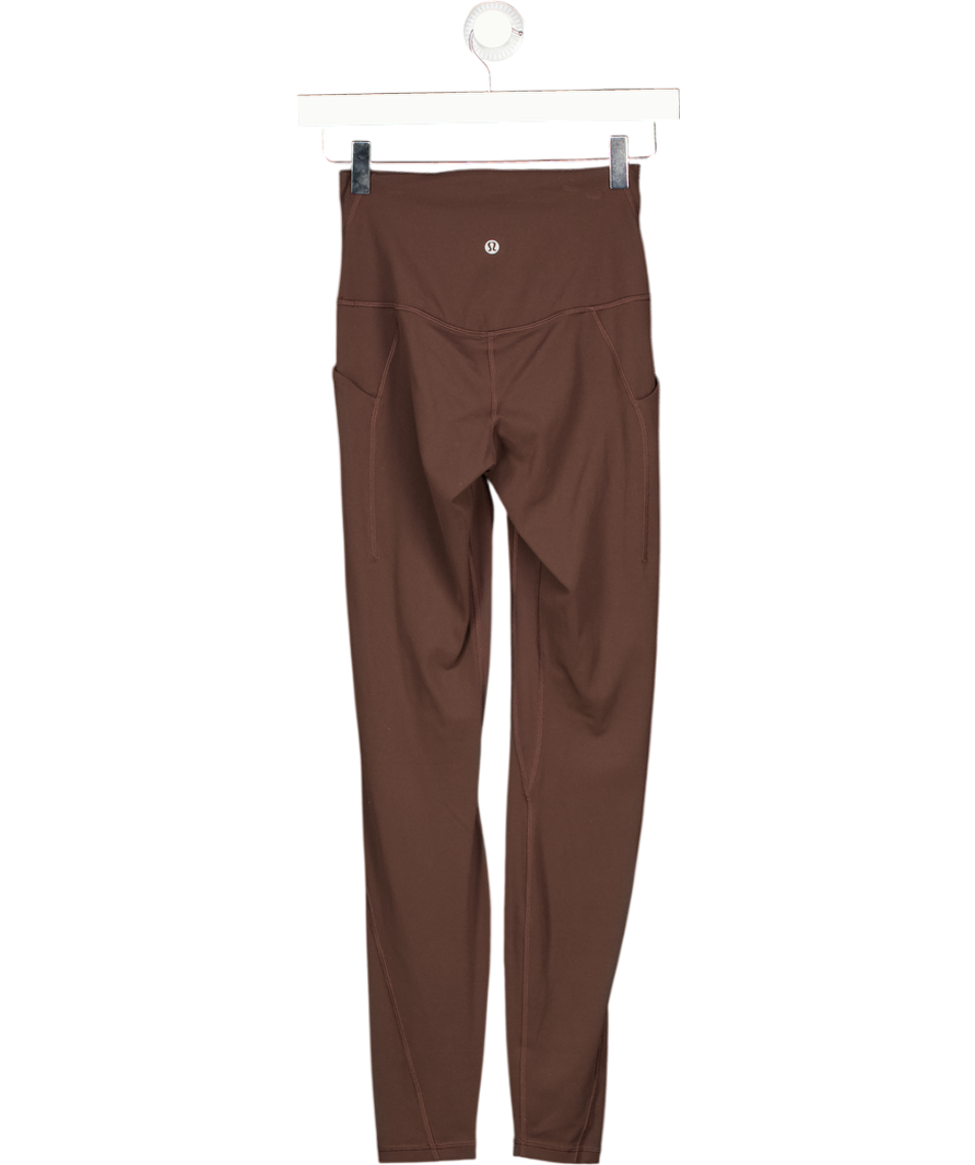 Lululemon Brown High-rise Leggings UK S