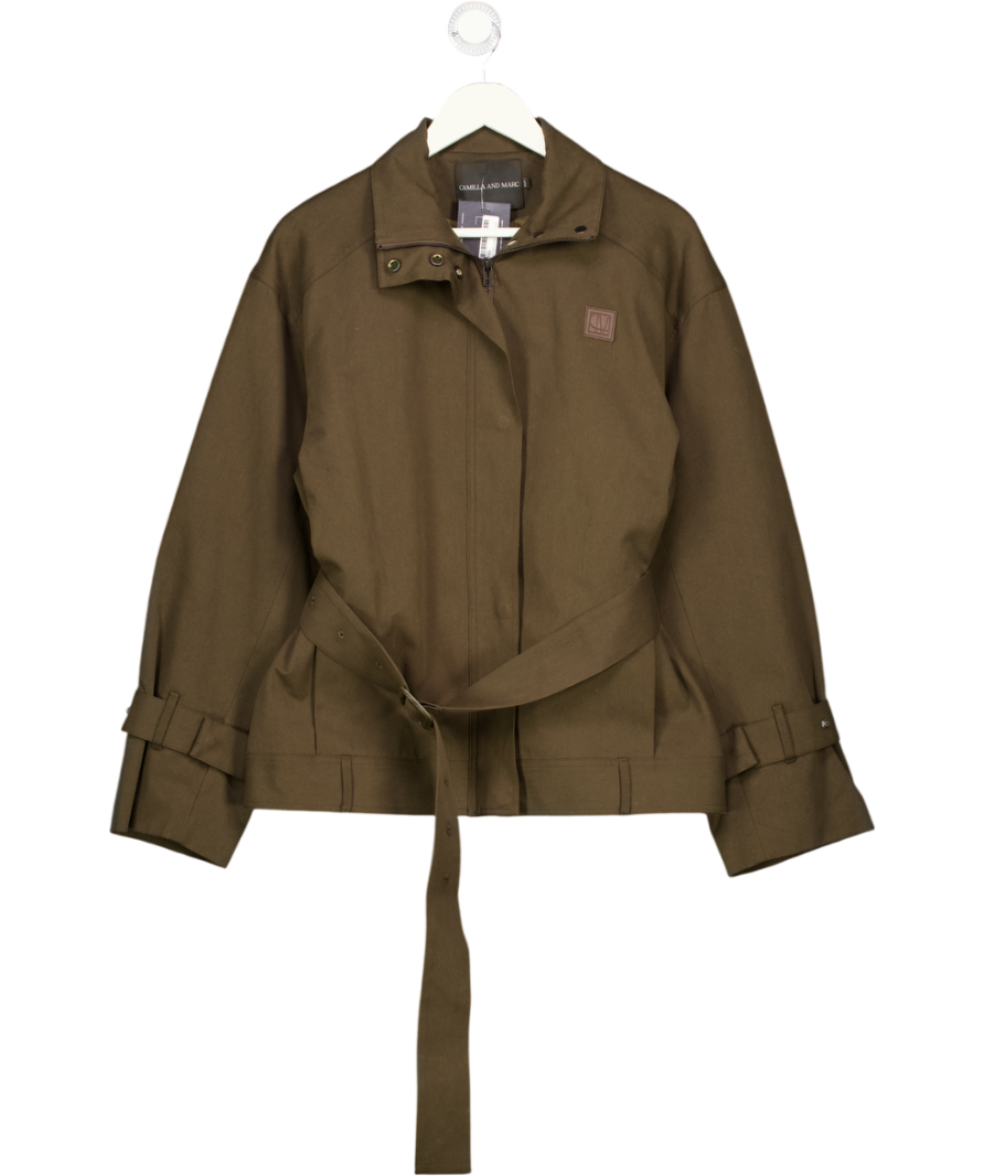 CAMILLA AND MARC Aileron Bomber Jacket In Cypress Green UK XS/S