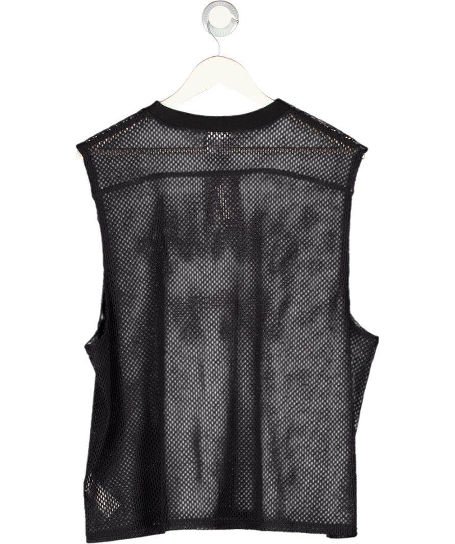 gymshark Black Mesh Oversized Tank UK M