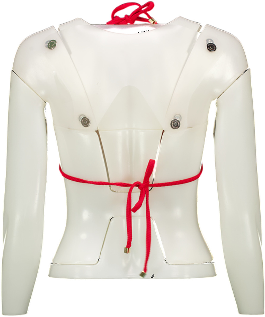 Heidi Klein Red Pampelonne Scalloped Bikini UK S