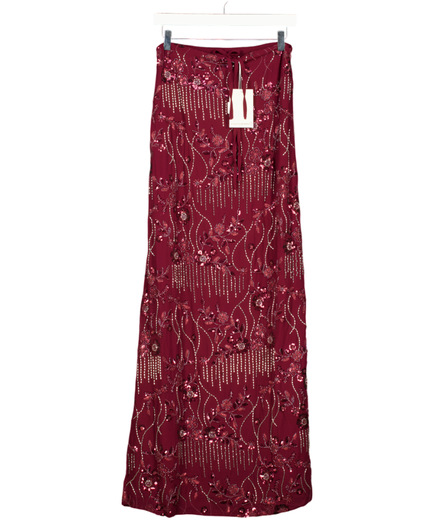 PEPPERMAYO All For Love Maxi Dress - Burgundy Red UK 6