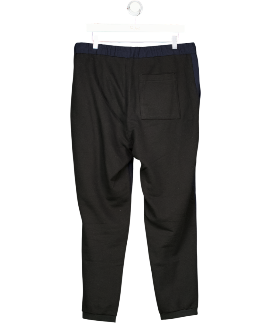 Alexander McQueen Navy Blue Virgin Wool Tapered Drawstring Trousers It50 UK L