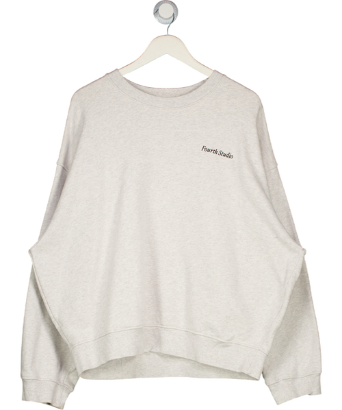 4th & Reckless Grey Logo Sweatshirt UK M
