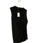 ODDMUSE Sheer Gathered Detail Top   Black UK L