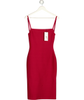 TIGER MIST Cherry Red Midori Midi Sculpting Bandage Dress UK XS